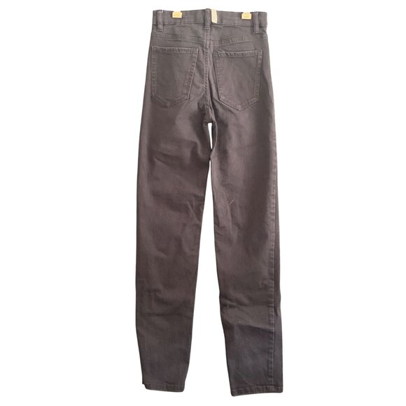 H&M LOGG Label Of Graded Goods BLACK Jeans 5 Pocket Regular Fit Tapered Leg S - Picture 2 of 15